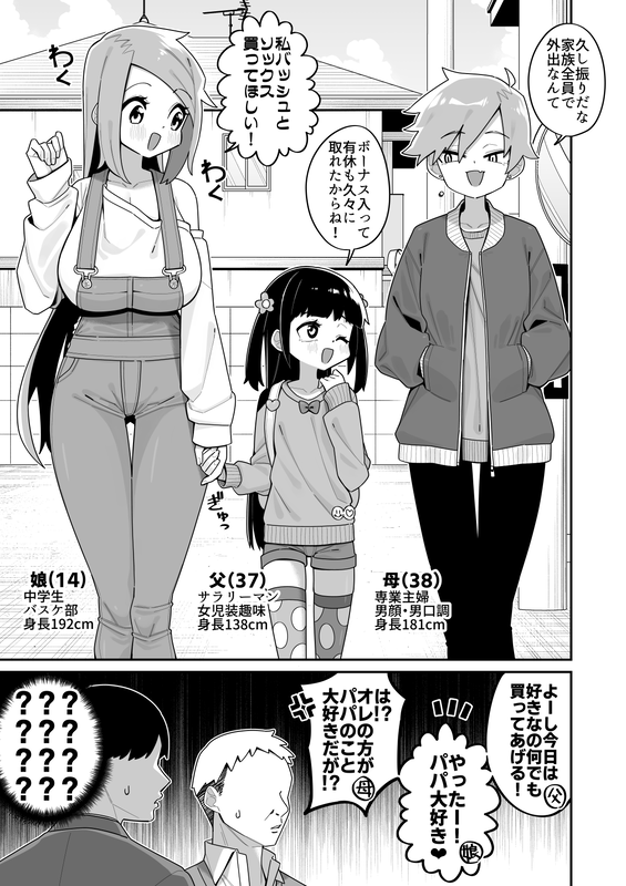 A Family that confuses Passerbyers