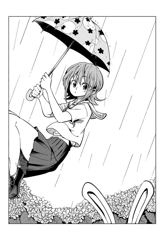 Chasing the umbrella thief
