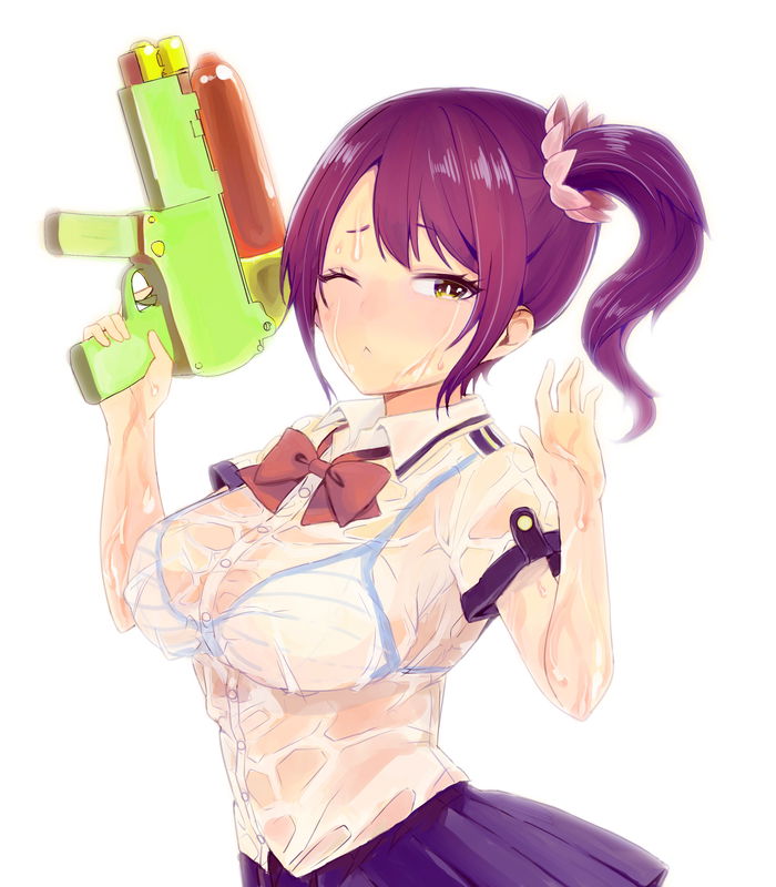 The Story Of Utsumi-san Who Wants To Get Wet And Transparent With A Water Gun