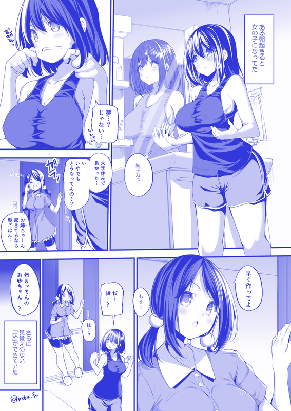 I woke up one morning as a girl Manga